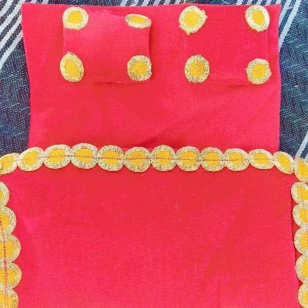 ladugopal Premium Handmade Red Maroon Bed Sheet Set Comfort Wear