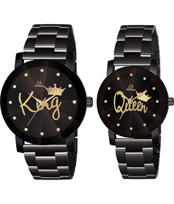 Septem Black Stainless Steel Analog Men's Watch
