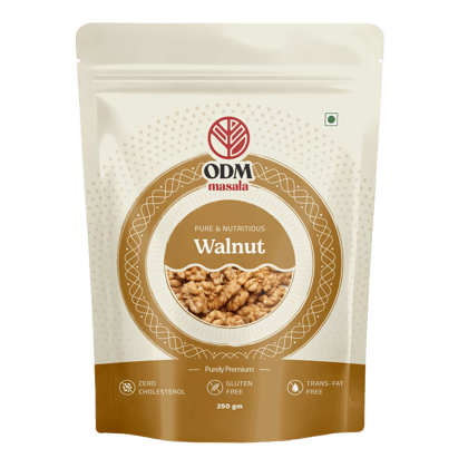ODM Masala Premium Walnuts (Akhrot) - Whole Kernels Dry Fruit