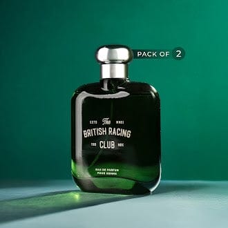 Laurelle London The British Racing Club Green Perfume For Men 100ml Pack Of 2