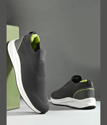 OFF LIMITS DEREK Big & Tall Dark Grey Men's Sports Running Shoes