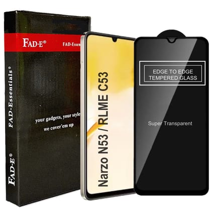 FAD-E Tempered Glass for Realme Narzo N53 / Realme C53 (Transparent)