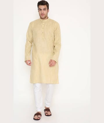 Maharaja Camel Viscose Regular Fit Men's Kurta Pyjama Set ( Pack of 1 )