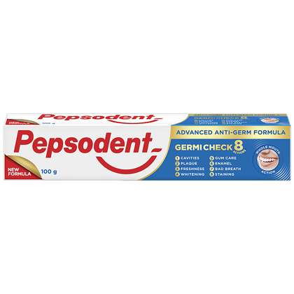 Pepsodent Germicheck+ 12H Germ Protection Toothpaste, 100 G Pepsodent Germicheck+ 12H Germ Protection Toothpaste, 100 G