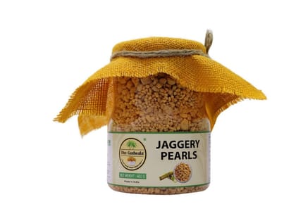 The Gudwala Jaggery | Pure & Natural, No Chemicals | Organic Immunity Booster Sweetener (Pack Of 1, Jaggery Pearls)