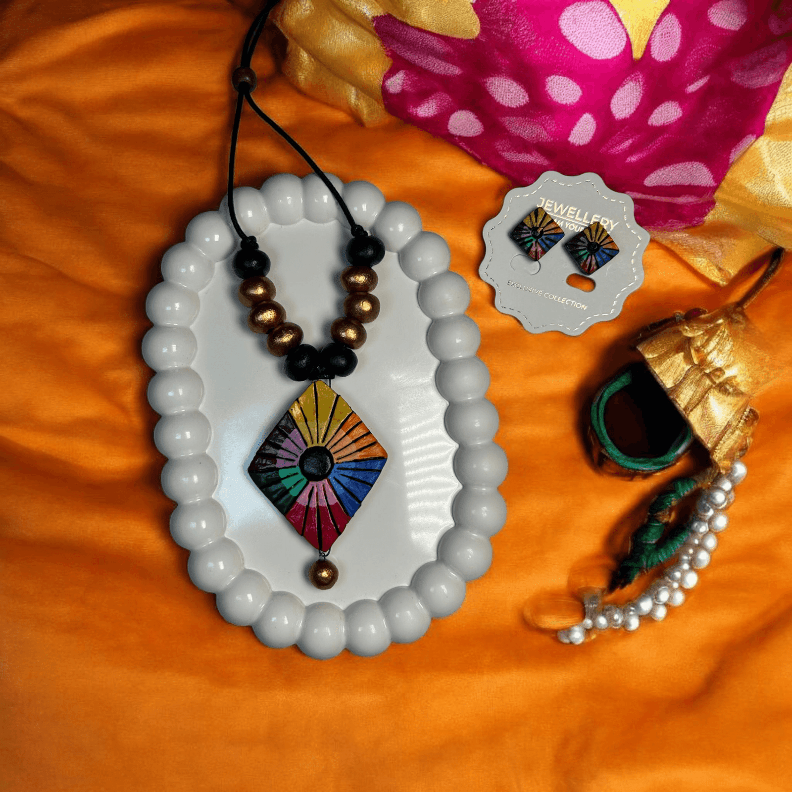 Colorful Terracotta Necklace