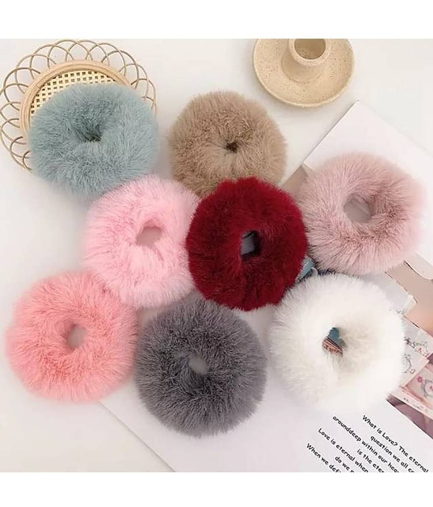 La Belleza Multi Women's Scrunchie ( Pack of 8 )