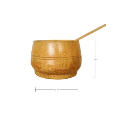 Bamboo Soup Bowl/ Baby Feeding Bowl (3 inch height)