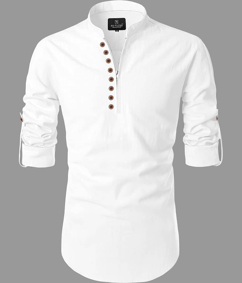Nofilter Green Cotton Blend Men's Regular Kurta ( Pack of 1 )