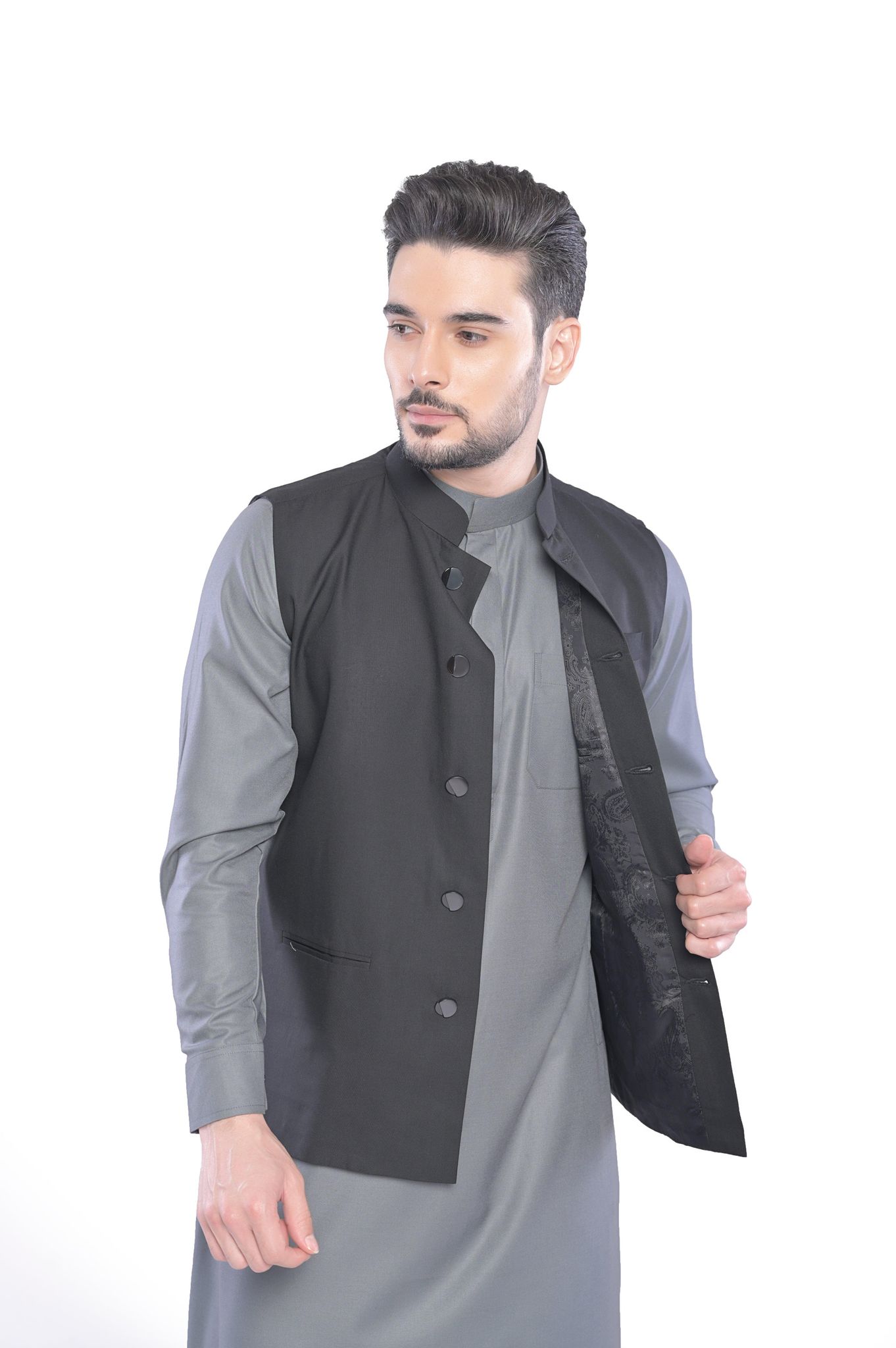 Duzgun Waist Coat Thobe Men-S