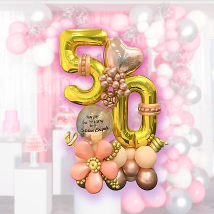 50th Anniversary Balloon Bouquet