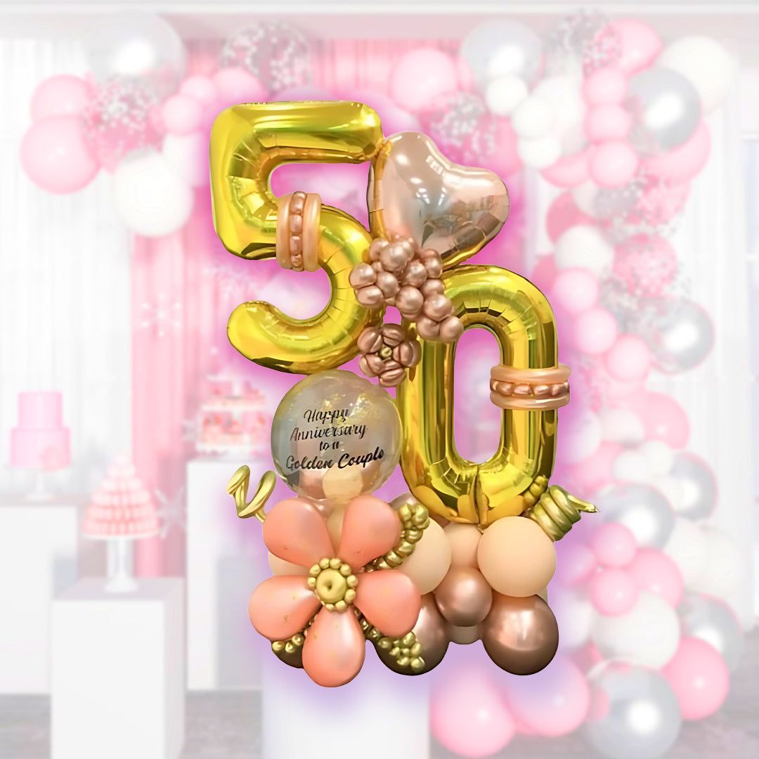 50th Anniversary Balloon Bouquet
