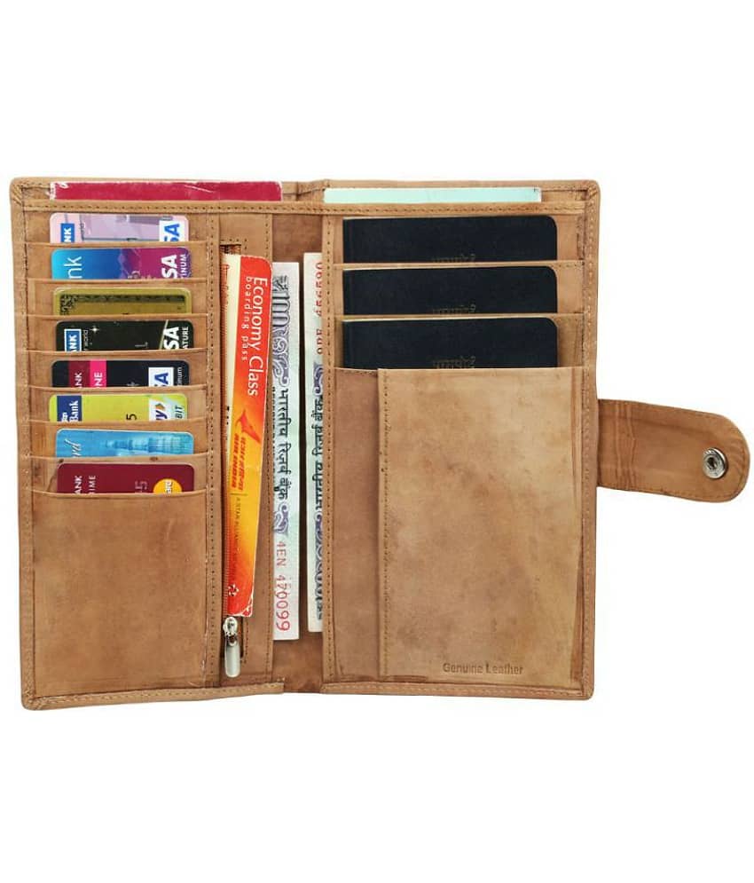 Style 98 Fashion Leather Tan Passport Holder