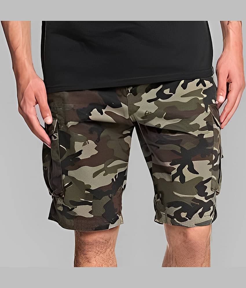Reoutlook Green Cotton Blend Men's Cargos ( Pack of 1 )