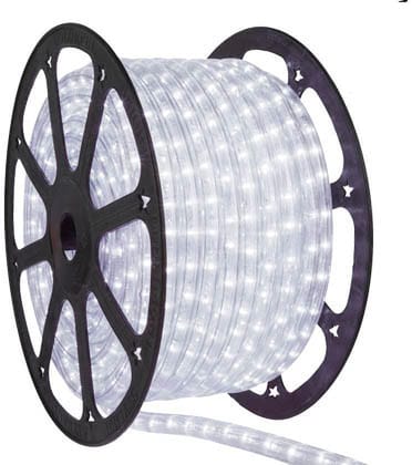 SPARKWORLD Waterproof LED Rope Light Bright White Decorative Lighting for Festivals, Events, Indoor & Outdoor Home Decoration (Pack of 1) | Size: 35 M
