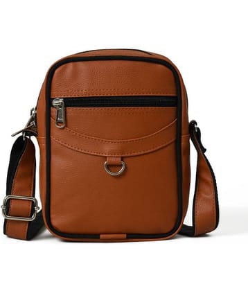 MATRICE - Brown Solid Messenger Bag