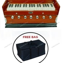 Best Harmonium 7 Stopper 39 Key 3.25 Octaves Multi Bellows Harmonium With Bag