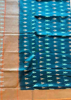 Ikkat Mercerised Cotton abstract patterns Ikkat Mercerised Cotton abstract patterns