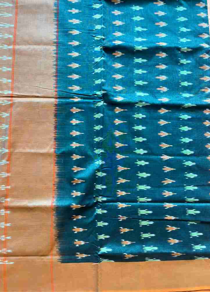 Ikkat Mercerised Cotton abstract patterns