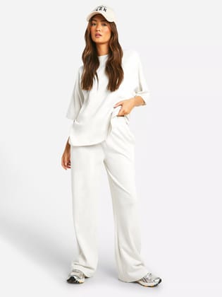 'ZOE' OVERSIZED TRAVEL SET-White / S
