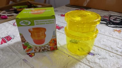 DHRUVINSRI Multi-Function Grinding Machine 2 in 1 Portable Manual Citrus JUICER for Grind Ginger and Garlic SLURRY