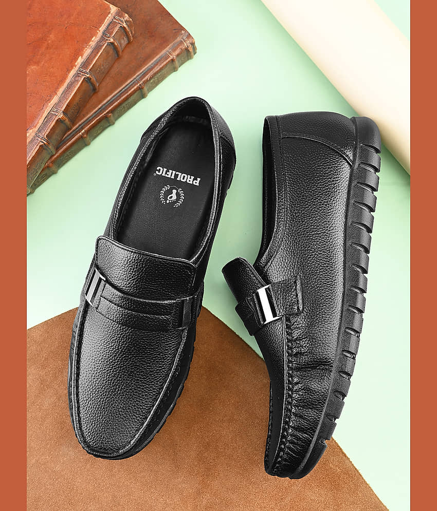 Prolific Black Men's Slip On Formal Shoes