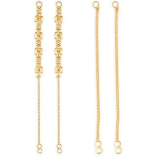 1gram gold Plated Kanchain Ear chain earcuff Ear to Ear Combo for Women & Girls 1gram gold Plated Kanchain Ear chain earcuff Ear to Ear Combo for Women & Girls