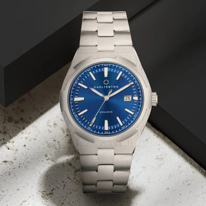 Exclusive 8877 Steel Blue Gents Analog Watch