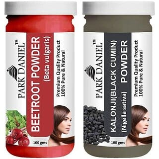 PARK DANIEL Premium Beetroot Powder & Kalonji(Black Cumin) Powder Combo Pack of 2 Jars of 100 gms(200 gms) (200 g)