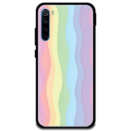 Pastel Rainbows - Glossy Metal Silicone Case For Redmi Models-Redmi Note 8