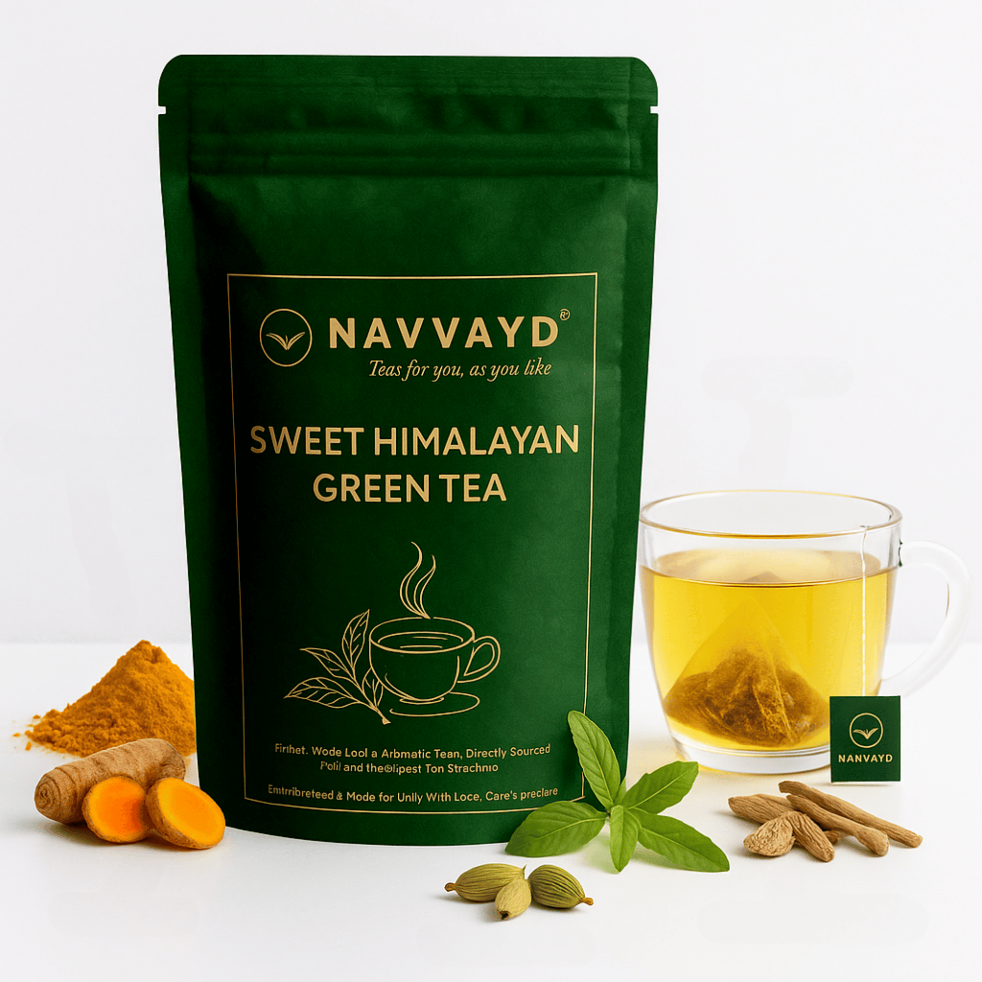 Sweet Himalayan Green Tea - Teabags-25 Teabags