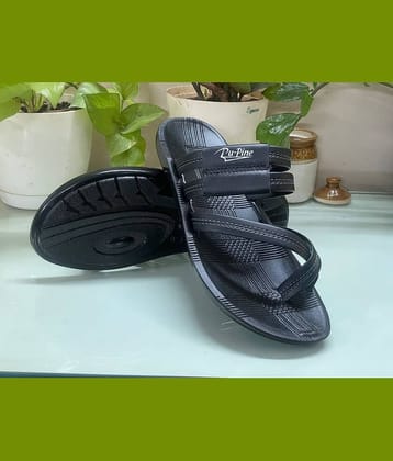 PUPINE Black Men's Thong Flip Flop