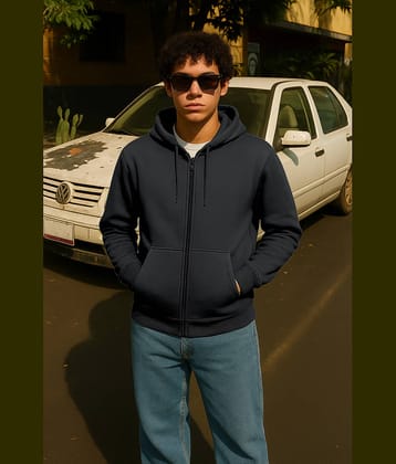 FTX Fleece Men's Casual Jacket - Black ( Pack of 1 )