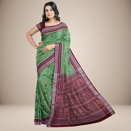Handwoven Sambalpuri Cotton Saree