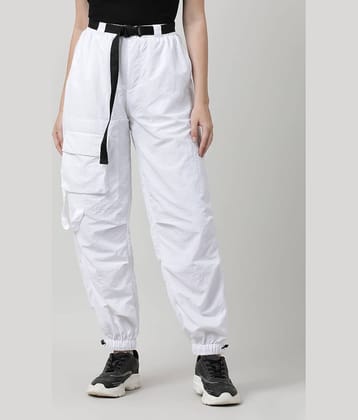 Bene Kleed Women Parachute Fit High-Rise Cargos Trousers