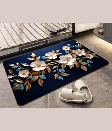 GEEO Set of 1 Anti-skid Rubber Door Mat ( 60 X 40 cm ) Multi