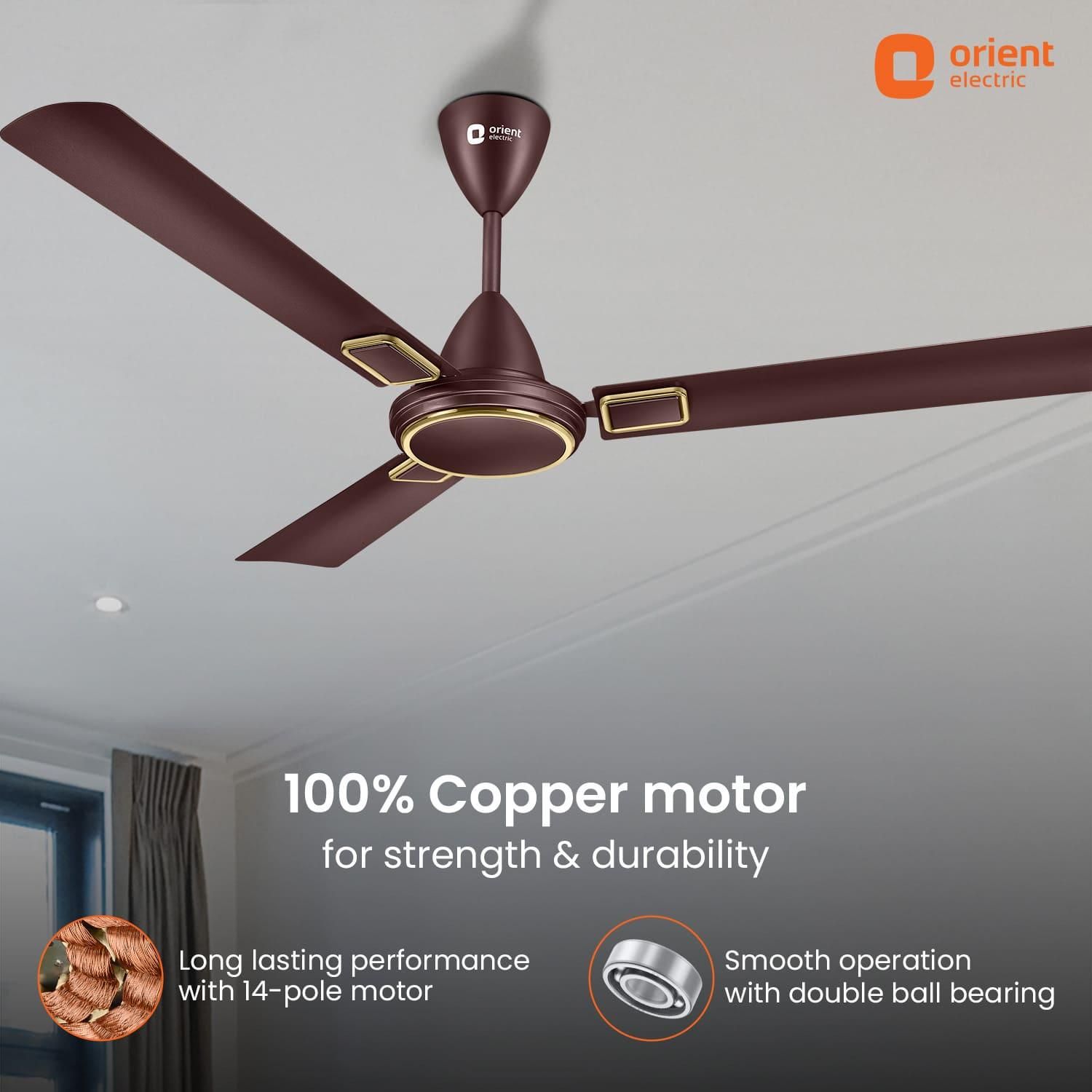 Falcon Deco High Speed Ceiling Fan | 2-Year Quality Warranty Falcon Deco High Speed Ceiling Fan | 2-Year Quality Warranty - 1200MM / Metallic Bronze Copper