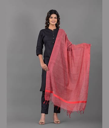 Apratim Red Cotton Women's Dupatta - ( Pack of 1 )