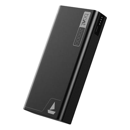 boAt Energyshroom PB400 | Powerbank with 20000mAh battery capacity with Smart IC protection Carbon Black