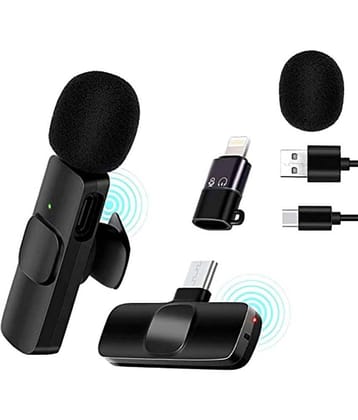 Hybite Wireless Collar Mic On Ear Headset with Mic Black