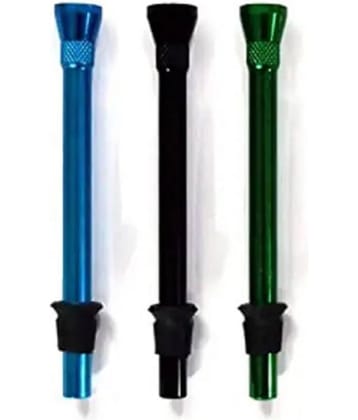 PUFF SMART Metal Bong Shooter Mouth Tip Filters 12cm 3 Pcs Aluminium Outside Fitting Hookah Mouth Tip  (Multicolor, Pack of 3)