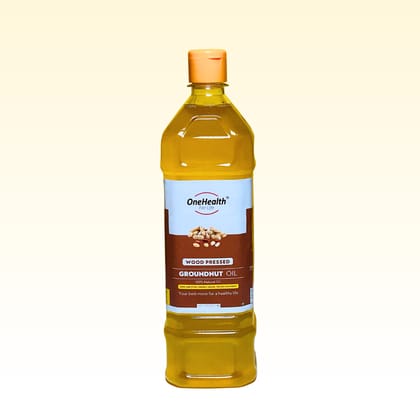 OneHealth Wood Pressed Groundnut Oil, 500 ml