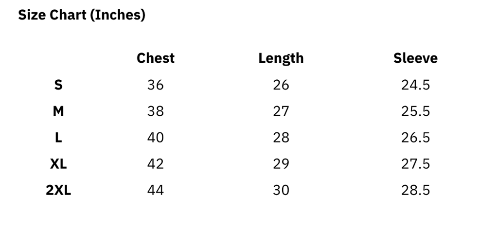 Size Guide