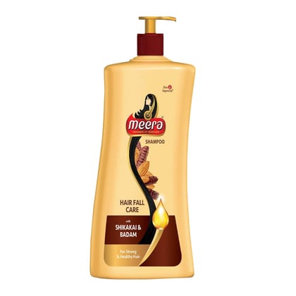 Meera Hairfall Care Shampoo Goodness Of Badam and Shikakai For Strong and Healthy Hair For Men And Women Paraben Free 650ml