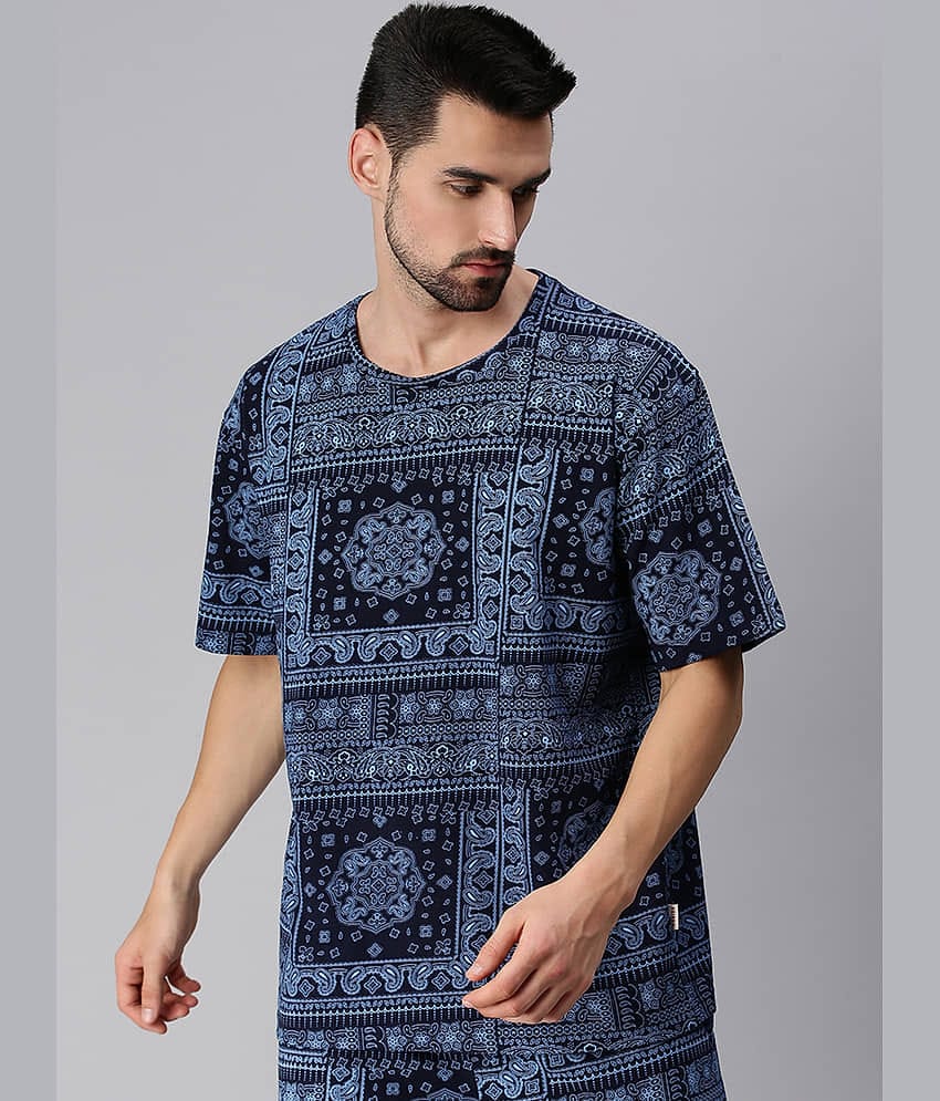 Veirdo Pack of 1 Cotton Oversized Fit Men's T-Shirt ( White )