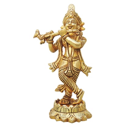 Brass Showpiece Krishna Ji Statue (BSMAS1263 K)