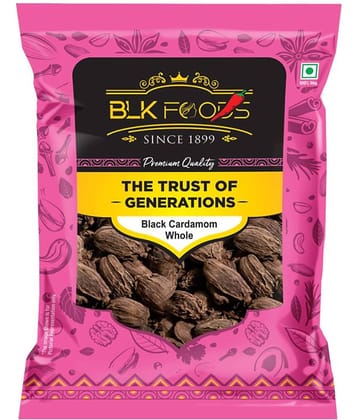 BLK FOODS _Select Black Cardamom Whole (Badi Elaichi Sabut) 100g 100 gm