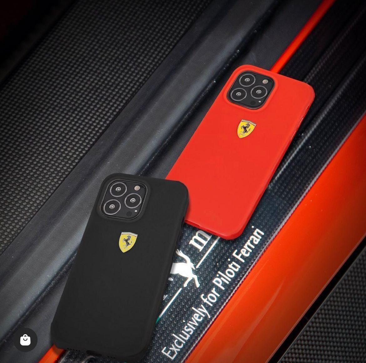 Premium Ferrari Phone Case By iSerieshub Compatible for iPhone-iPhone 15 / Black