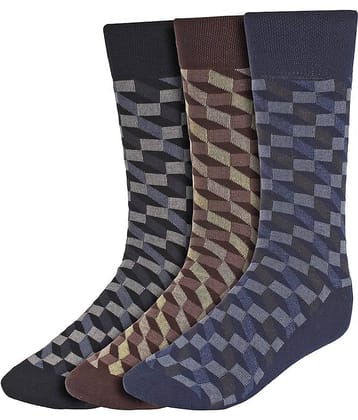 Creature - Cotton Men's Printed Multicolor Full Length Socks ( Pack of 3 )