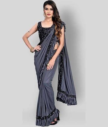 Apnisha Cotton Blend Woven Saree With Unstitched Blouse Piece ( Green )